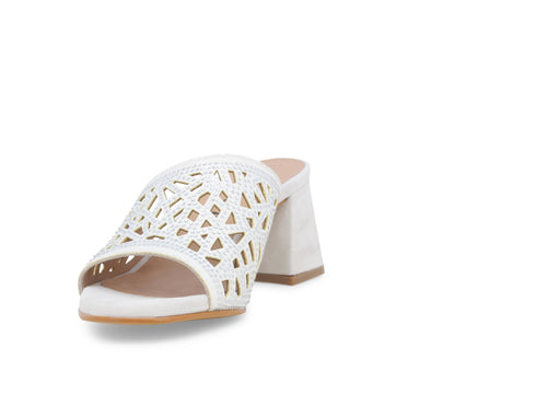 Melluso Donna Ciabatte Camoscio N657-244938 Bianco